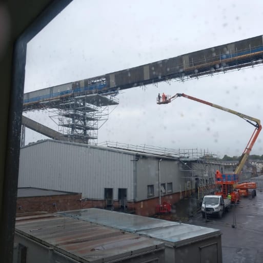 Glass O-I Conveyor structure rear-2